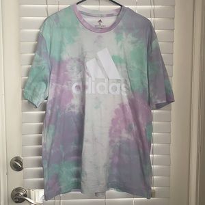 Adidas Short Sleeve Tie Dye Crew Neck Shirt